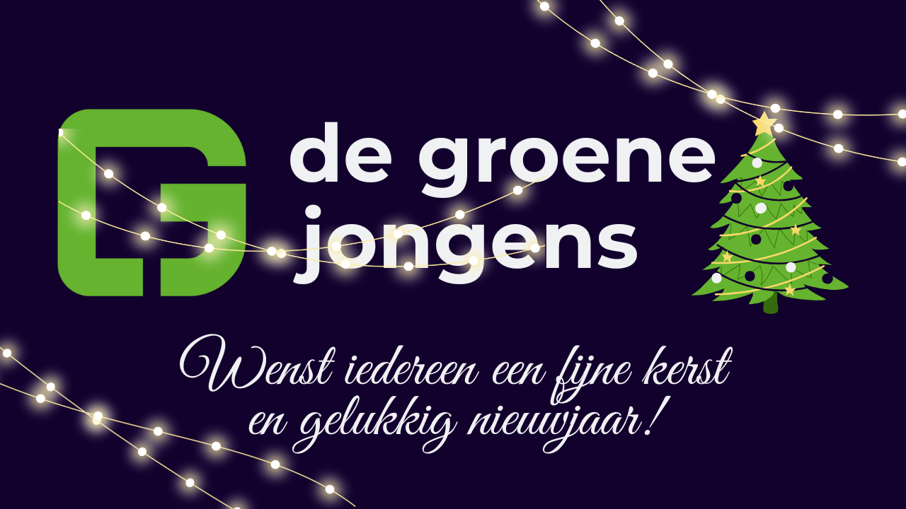 Kerst logo de Groene Jongens