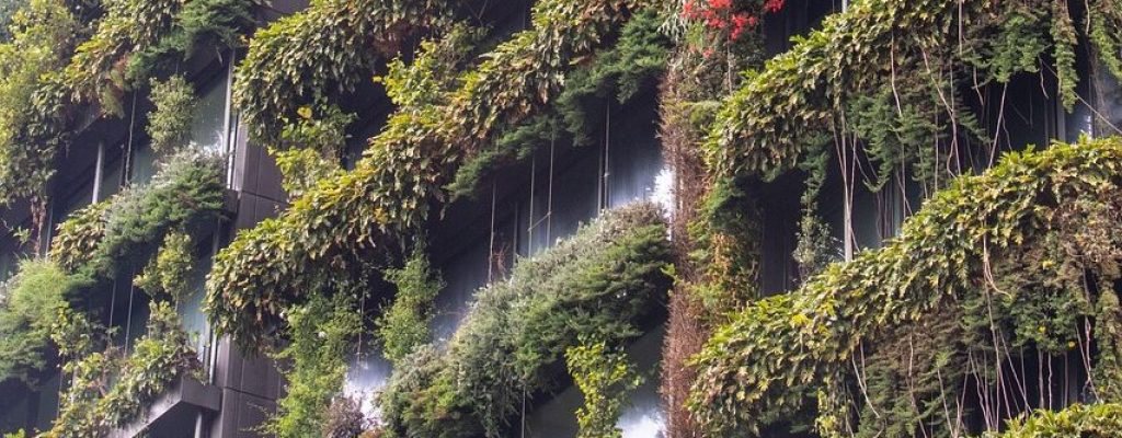 GPR Gebouw groen gebouw met planten